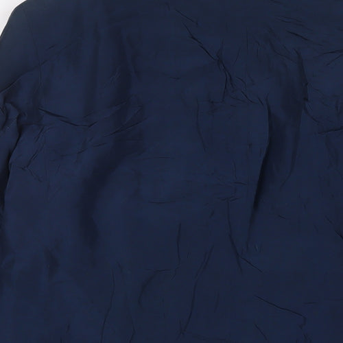 Debbie Morgan Womens Blue Jacket Blazer Size 14 Button