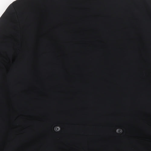 H&M Womens Black Jacket Blazer Size 8 Button