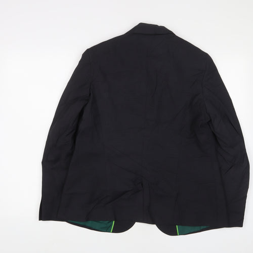 Dimensions Womens Black Jacket Blazer Size 14 Button