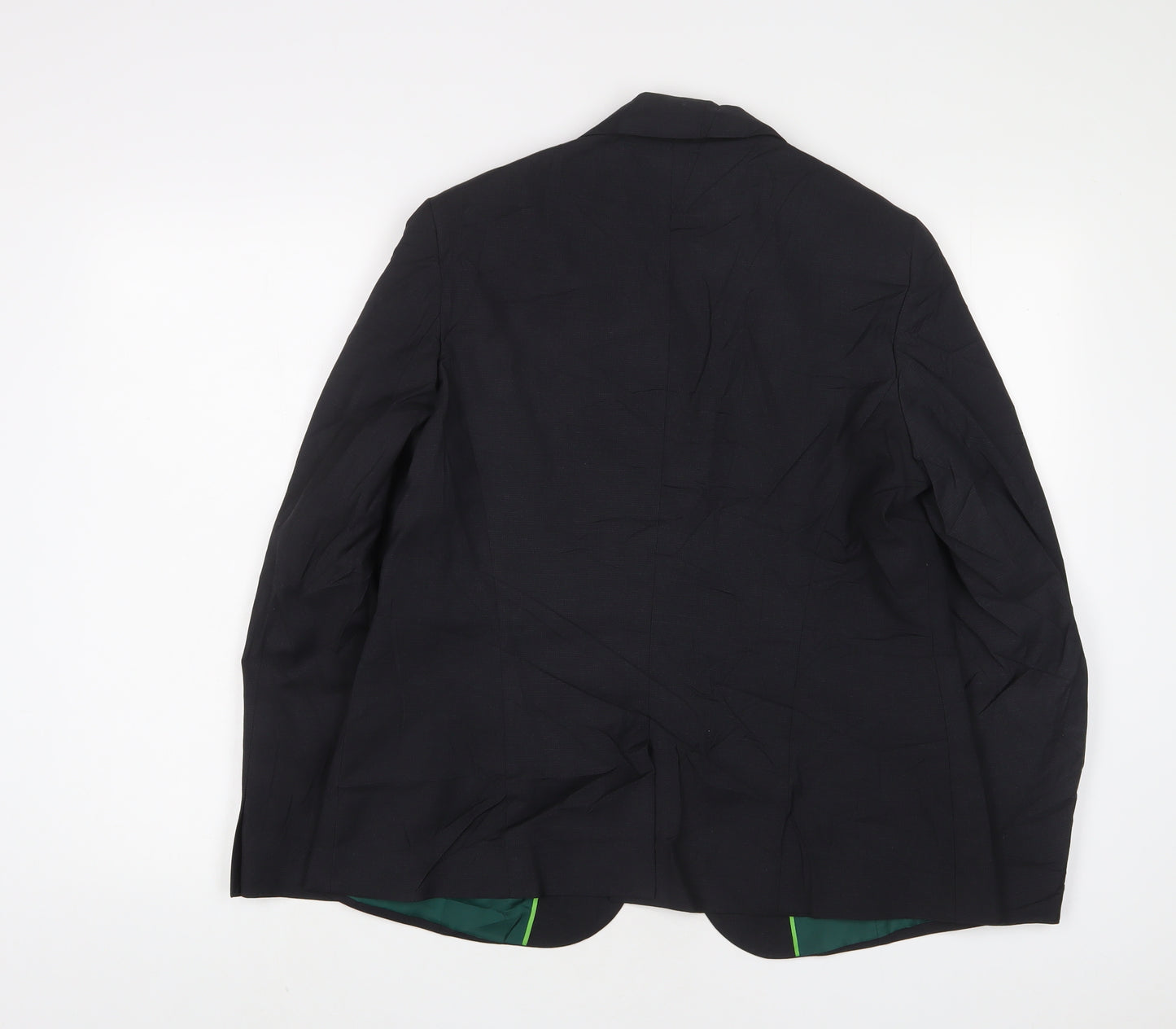 Dimensions Womens Black Jacket Blazer Size 14 Button