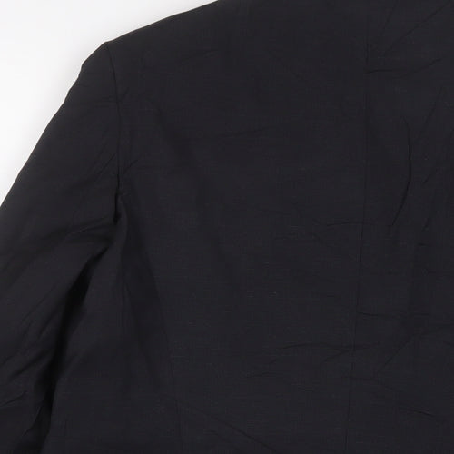 Dimensions Womens Black Jacket Blazer Size 14 Button