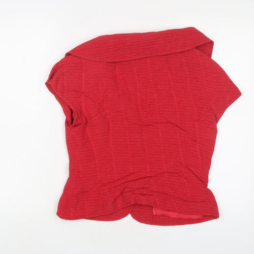 Principles Womens Red Jacket Size 12 Button