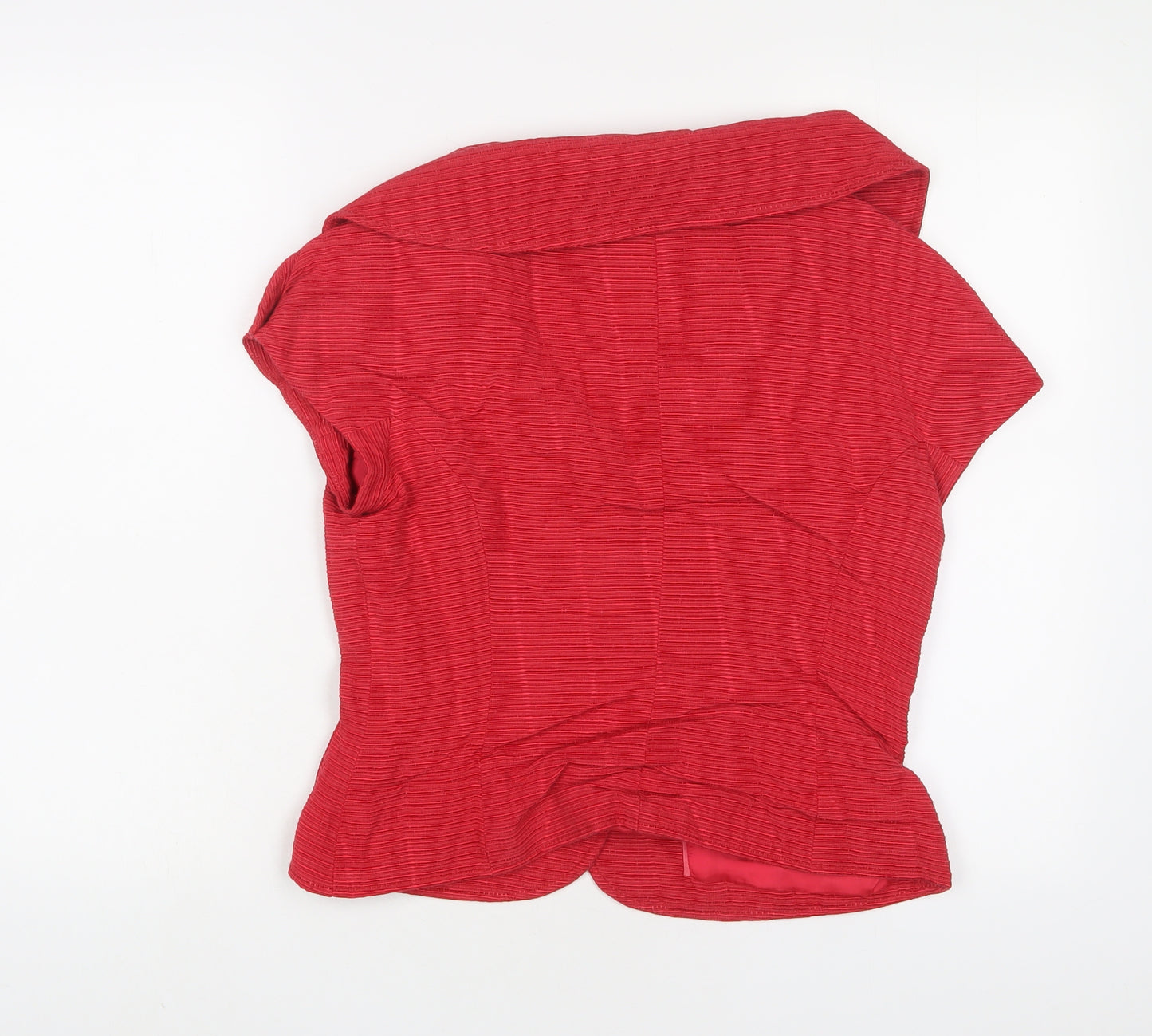 Principles Womens Red Jacket Size 12 Button