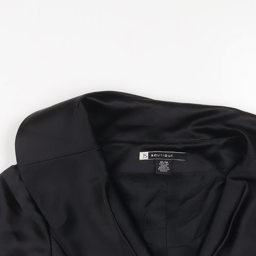 JS Boutique Womens Black Jacket Blazer Size M Button