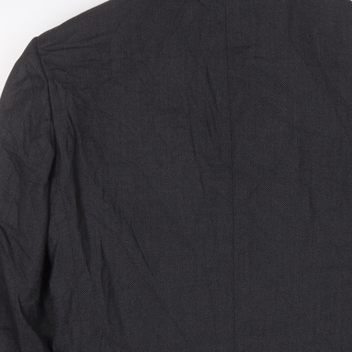 Marks and Spencer Mens Grey Polyester Jacket Suit Jacket Size 34 Regular