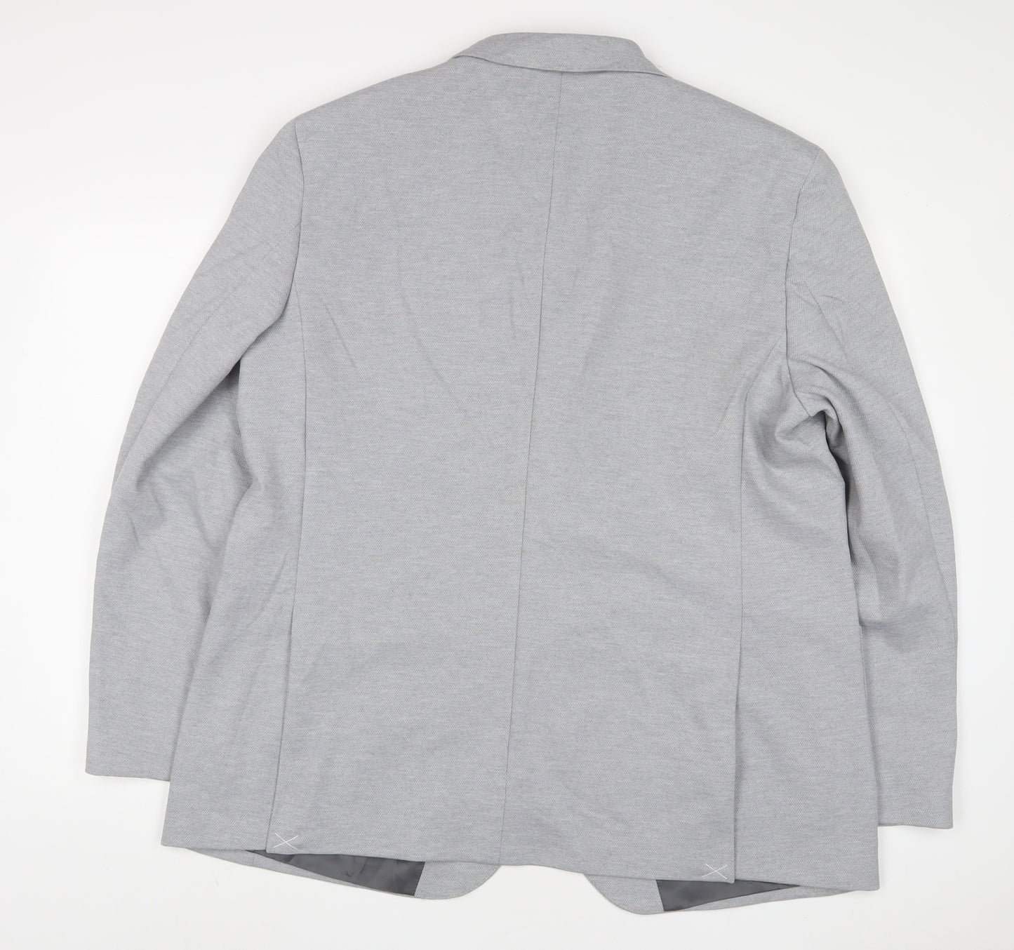 Marks and Spencer Mens Grey Polyester Jacket Suit Jacket Size 48 Regular