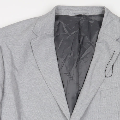 Marks and Spencer Mens Grey Polyester Jacket Suit Jacket Size 48 Regular