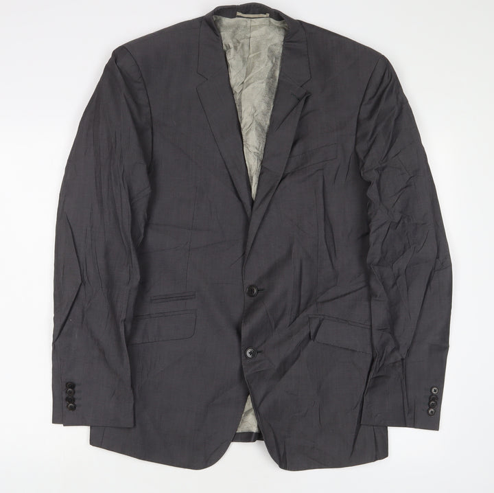 NEXT Mens Grey Wool Jacket Suit Jacket Size 40 Regular