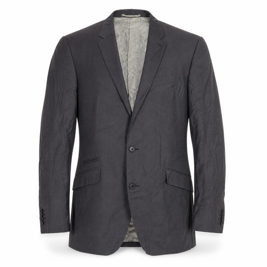Front view of Next men’s grey wool jacket suit jacket, size 40, regular