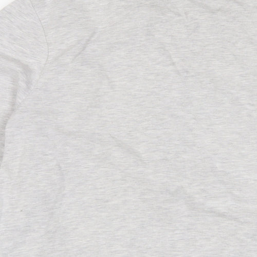 River Island Mens Grey Cotton Full Zip Sweatshirt Size M - Zip Pockets