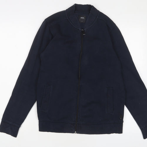 Burton Mens Blue Cotton Full Zip Sweatshirt Size S