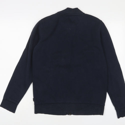 Burton Mens Blue Cotton Full Zip Sweatshirt Size S