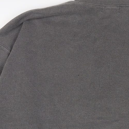 Topman Mens Grey Cotton Pullover Sweatshirt Size M