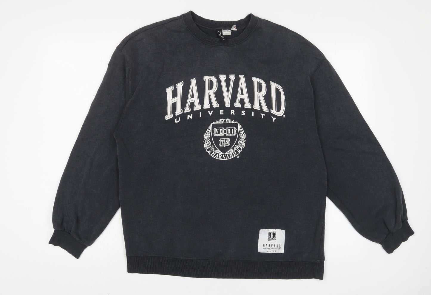 H&M Womens Grey Cotton Pullover Sweatshirt Size S Pullover