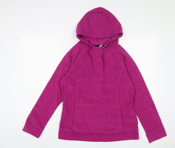 Athletic Works Womens Pink Polyester Pullover Hoodie Size S Pullover