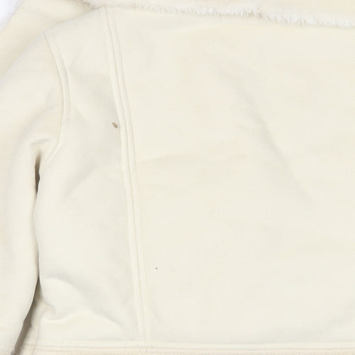 Warehouse Womens Ivory Jacket Size 10 Hook & Eye
