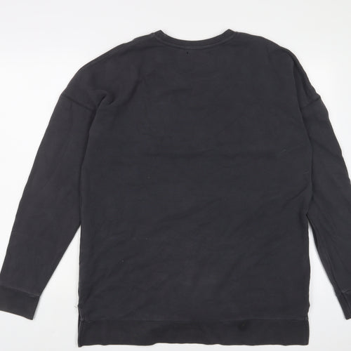 River Island Womens Grey Cotton Pullover Sweatshirt Size M Pullover