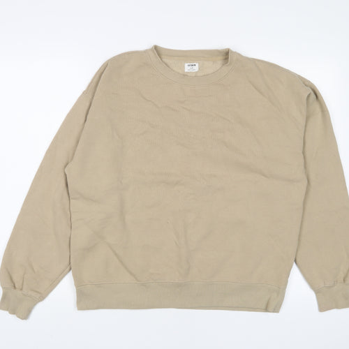 Cotton On Womens Beige Cotton Pullover Sweatshirt Size S Pullover