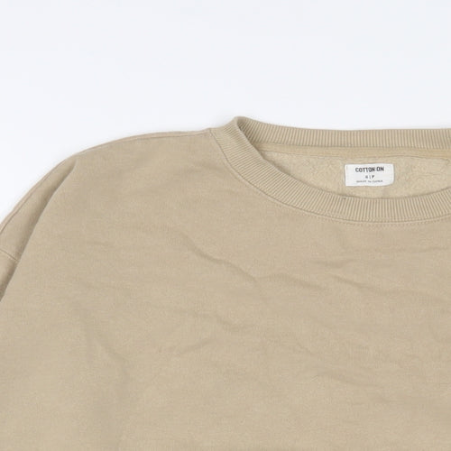 Cotton On Womens Beige Cotton Pullover Sweatshirt Size S Pullover