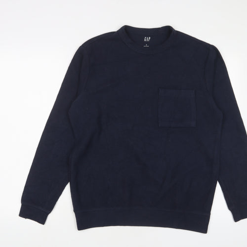 Gap Mens Blue Cotton Pullover Sweatshirt Size S