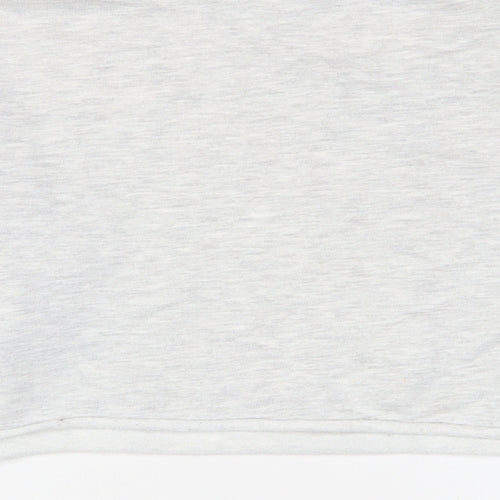 PRETTYLITTLETHING Womens Grey Cotton Pullover Sweatshirt Size S Pullover