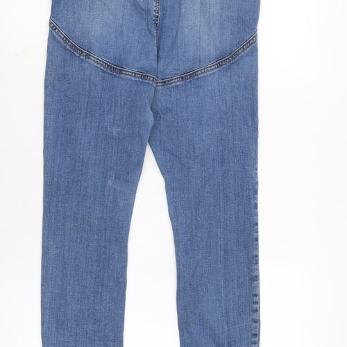 ASOS Womens Blue Cotton Blend Tapered Jeans Size 30 in L27 in Regular Zip
