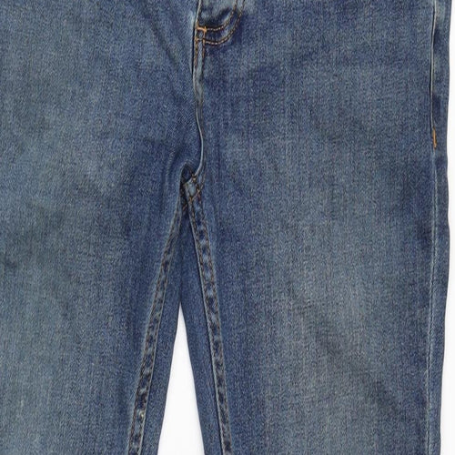 Topman Mens Blue Cotton Blend Tapered Jeans Size 32 in L28 in Regular Zip