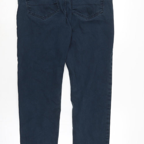 Denim & Co. Mens Blue Cotton Blend Straight Jeans Size 32 in L28 in Regular Zip