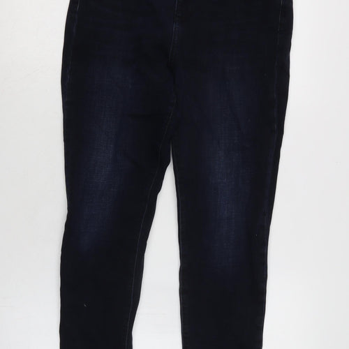 Gap Womens Blue Cotton Blend Skinny Jeans Size 28 in L29 in Regular Tie