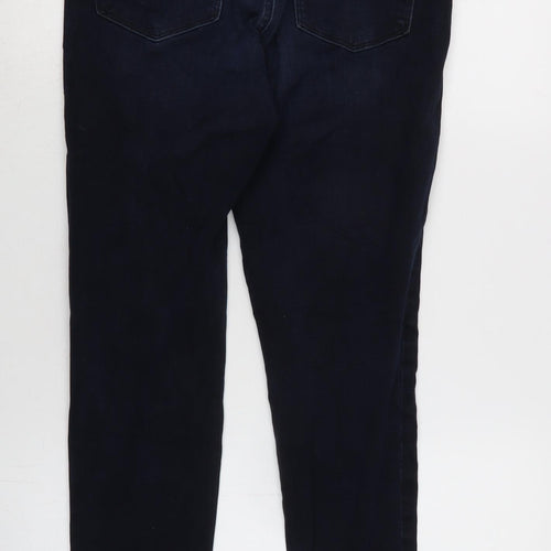 Gap Womens Blue Cotton Blend Skinny Jeans Size 28 in L29 in Regular Tie