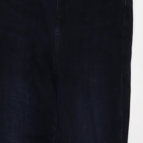 Gap Womens Blue Cotton Blend Skinny Jeans Size 28 in L29 in Regular Tie
