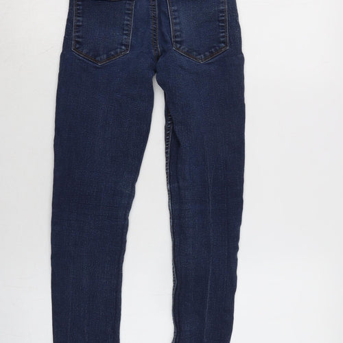 NEXT Boys Blue Cotton Tapered Jeans Size 9 Years L24 in Regular Zip
