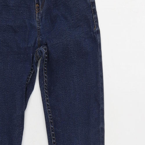 NEXT Boys Blue Cotton Tapered Jeans Size 9 Years L24 in Regular Zip