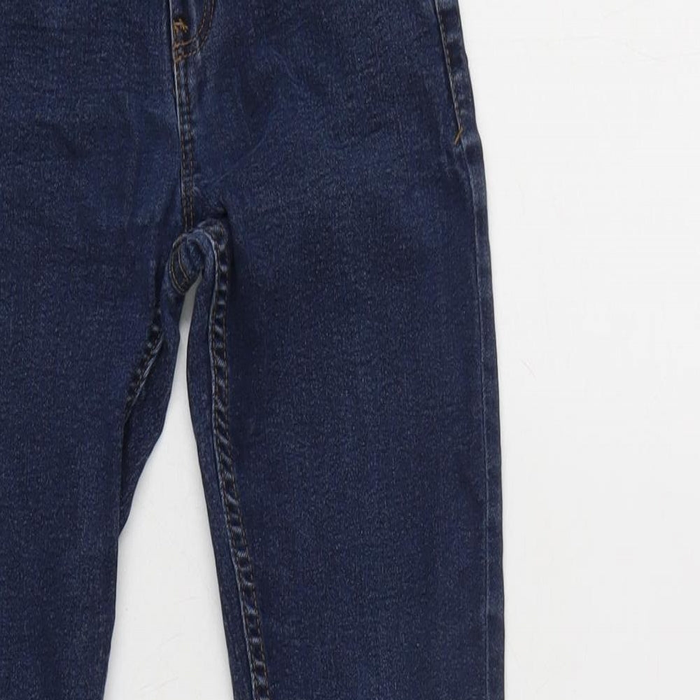 NEXT Boys Blue Cotton Tapered Jeans Size 9 Years L24 in Regular Zip