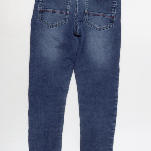 George Boys Blue Cotton Tapered Jeans Size 10-11 Years L24 in Regular Zip