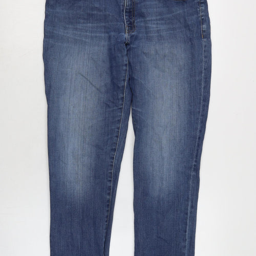 DL1961 Womens Blue Cotton Blend Straight Jeans Size 32 in L28.5 in Regular Zip
