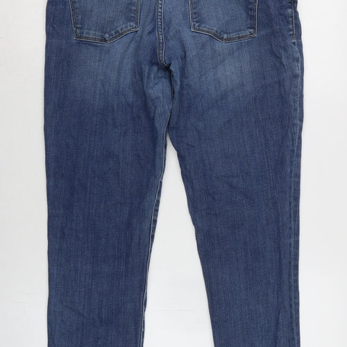 DL1961 Womens Blue Cotton Blend Straight Jeans Size 32 in L28.5 in Regular Zip