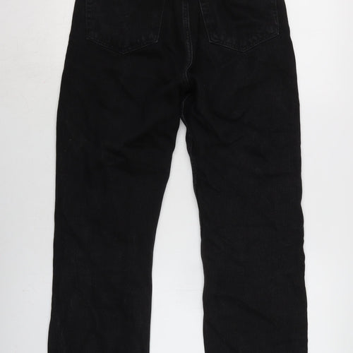 Rowe Mens Black Cotton Straight Jeans Size 26 in L29 in Regular Zip