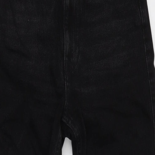 Rowe Mens Black Cotton Straight Jeans Size 26 in L29 in Regular Zip