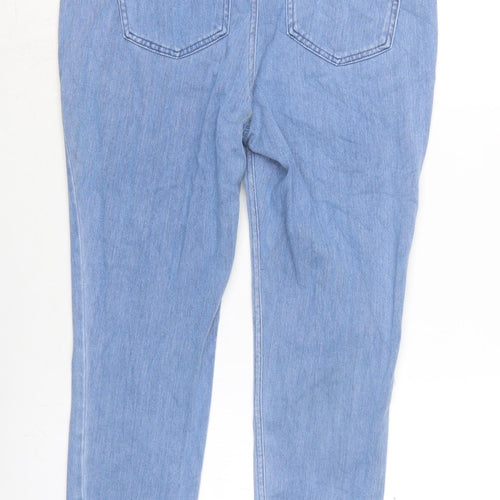 NEXT Womens Blue Cotton Blend Jegging Jeans Size 14 L25 in Regular