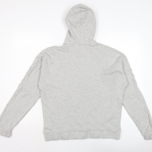 ASOS Mens Grey Cotton Pullover Hoodie Size L