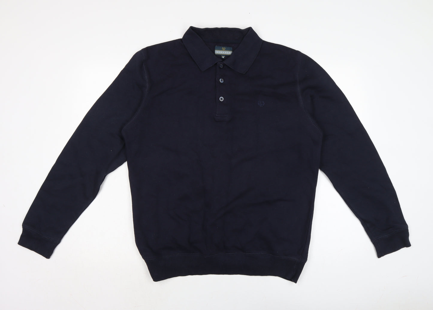 Lincoln Mens Blue Cotton Pullover Sweatshirt Size M