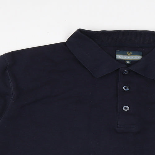 Lincoln Mens Blue Cotton Pullover Sweatshirt Size M