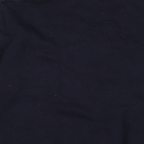 Lincoln Mens Blue Cotton Pullover Sweatshirt Size M