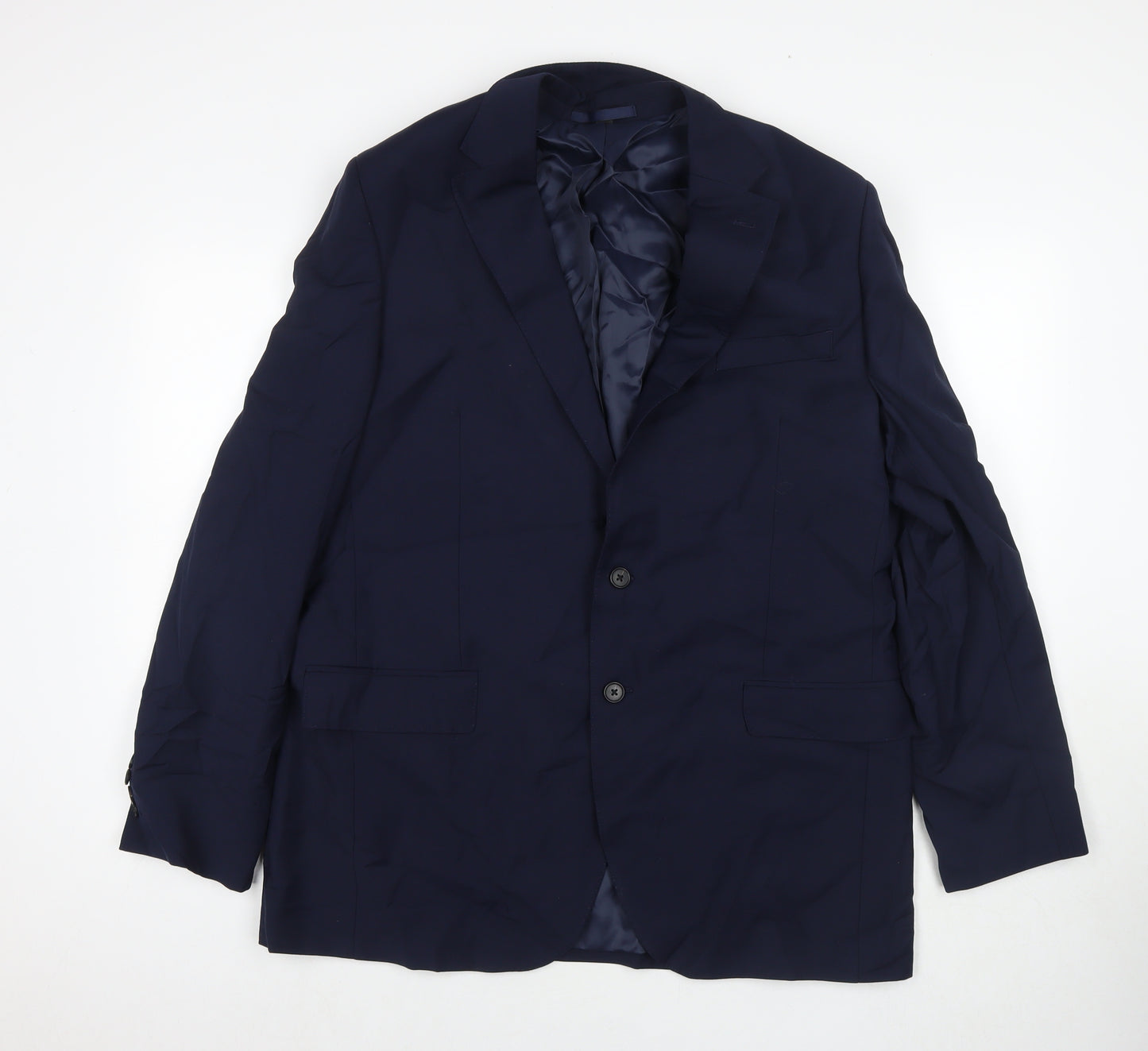 Marks and Spencer Mens Black Polyester Jacket Suit Jacket Size 44 Regular