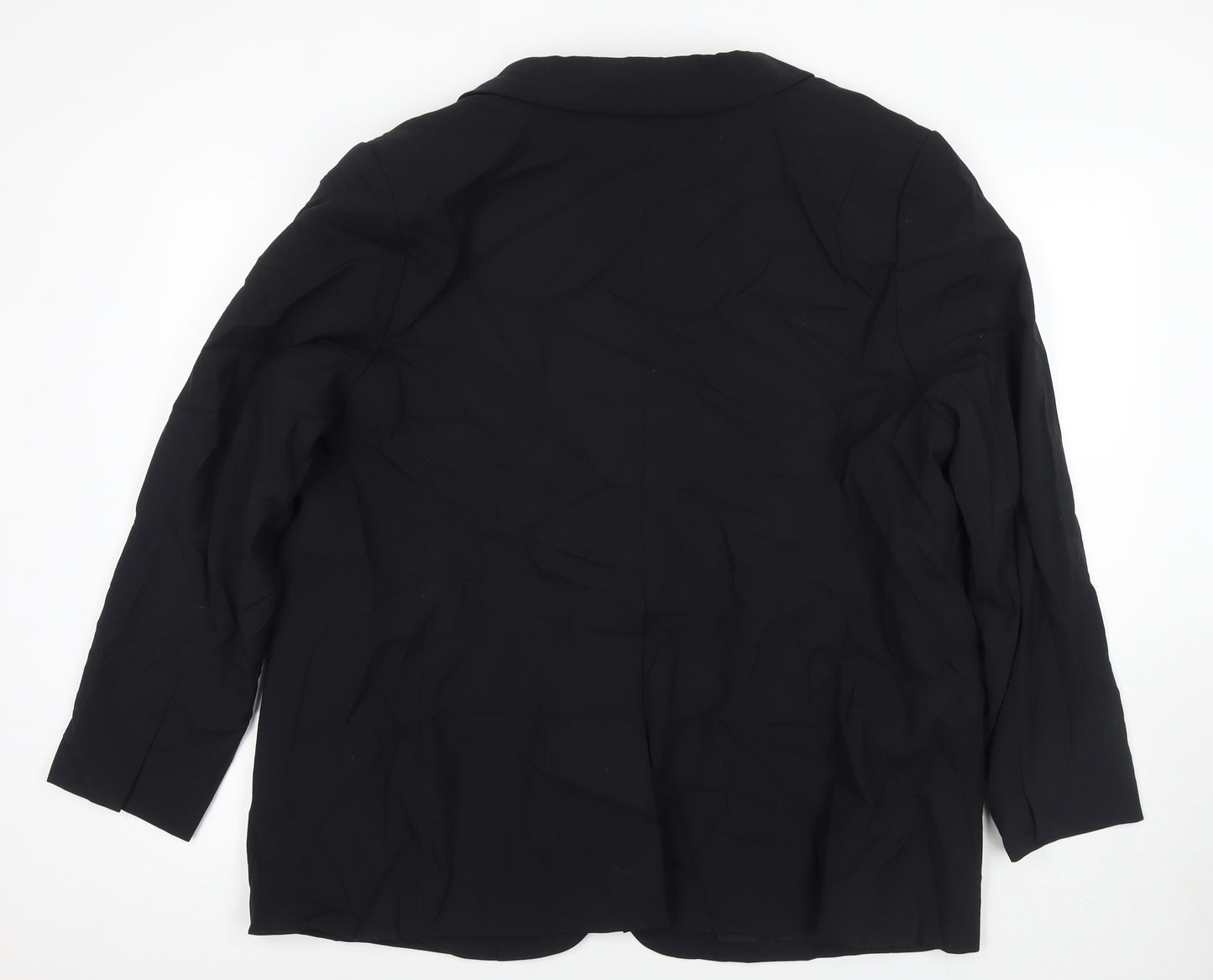 Marks and Spencer Womens Black Polyester Jacket Suit Jacket Size 22