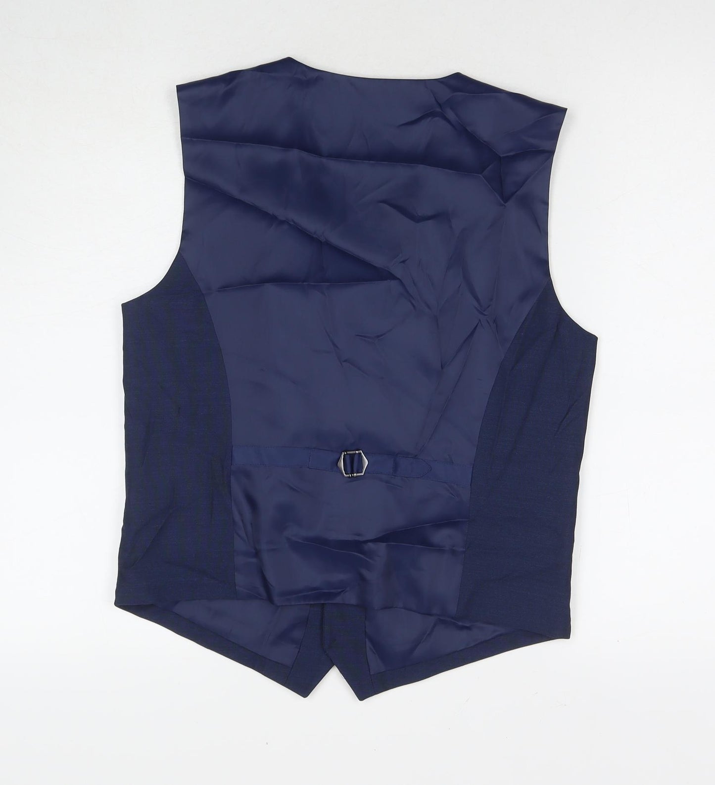 Marks and Spencer Boys Blue Jacket Waistcoat Size 14-15 Years Button