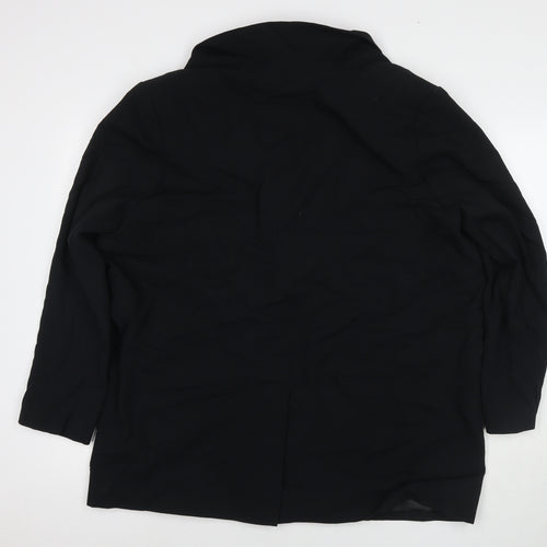 Marks and Spencer Womens Black Polyester Jacket Suit Jacket Size 20
