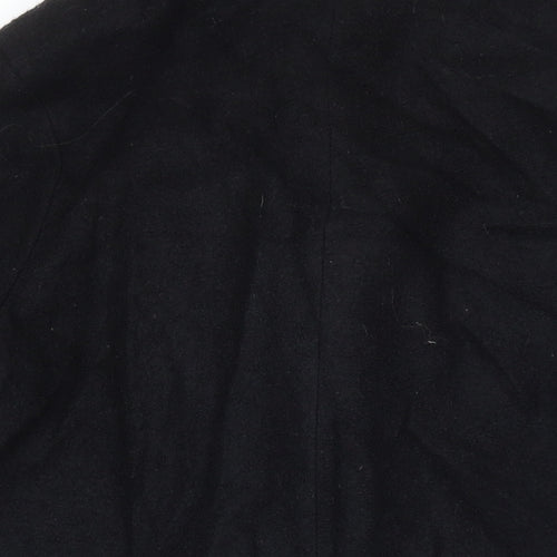 Marks and Spencer Womens Black Pea Coat Coat Size 18 Button