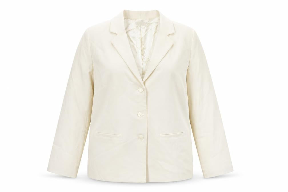 Damart Womens Ivory Jacket Blazer Size 18 Button